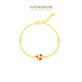 Mongkon Gold ทองคำแท้บริสุทธิ์สูง 96.5% สร้อยข้อมือ 1 สลึง Frivole