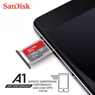 Sandisk Ultra การ์ดหน่วยความจำวิดีโอ MicroSD ความเร็วสูง 120MB/s  Class10 A1 ความจุ 32/64/128/256GB memory card