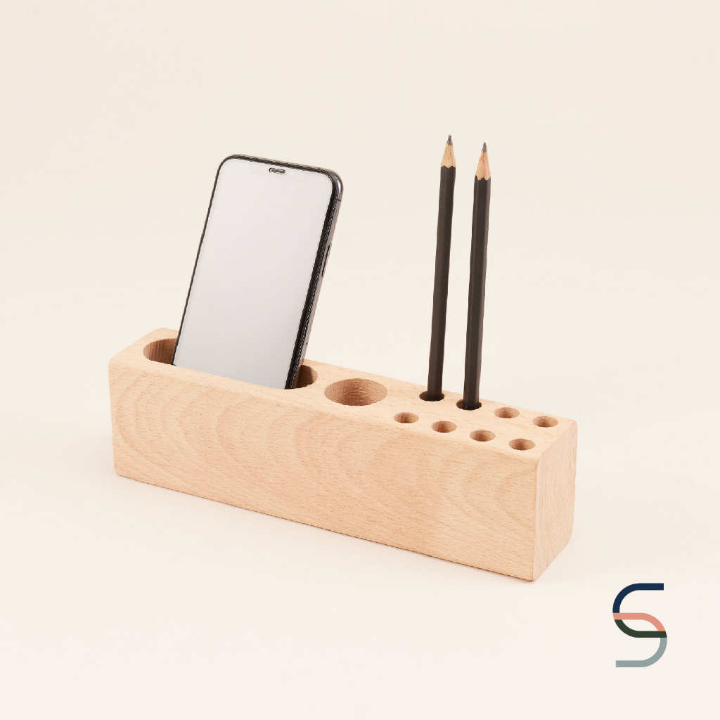 SARABARN Wooden Pen Holder | กล่องไม้จัดระเบียบบนโต๊ะ