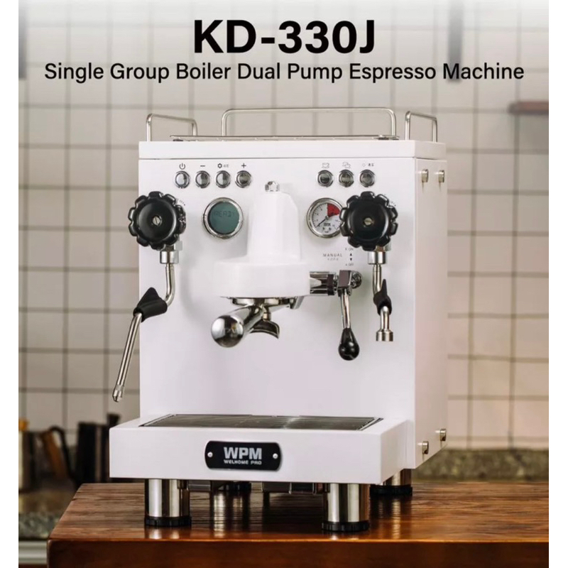 WPM KD-330J เครื่องชงกาแฟเอสเพรสโซ่ Single Group Boiler Dual Pump Espresso Machine(ส่งจากไทยไม่ต้องรอ)