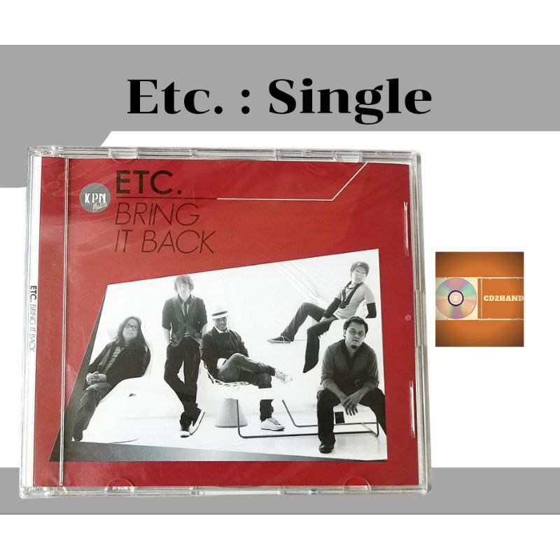 ซีดีเพลง cd single,แผ่นตัด วง Etc. อัลบั้ม Bring it back (มือ1ซิลปิด)ค่าย kpn music