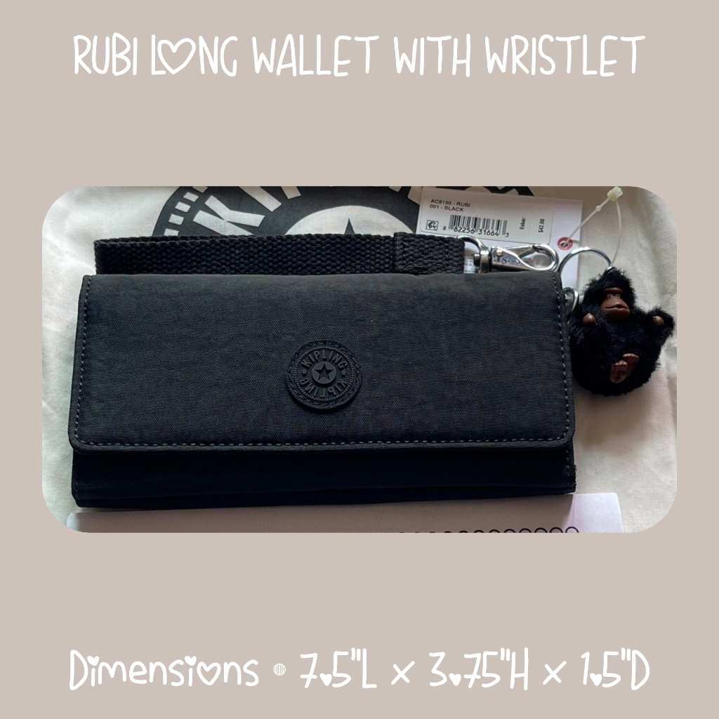 (มีตำหนิ) kipling rubi wallet with wristlet