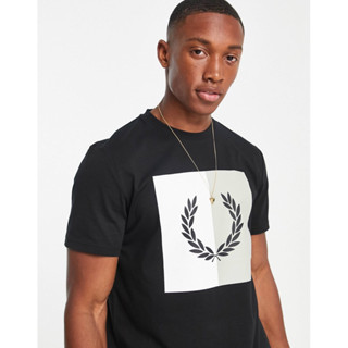 Fred Perry Laurel Wreath Box T-Shirt in Black