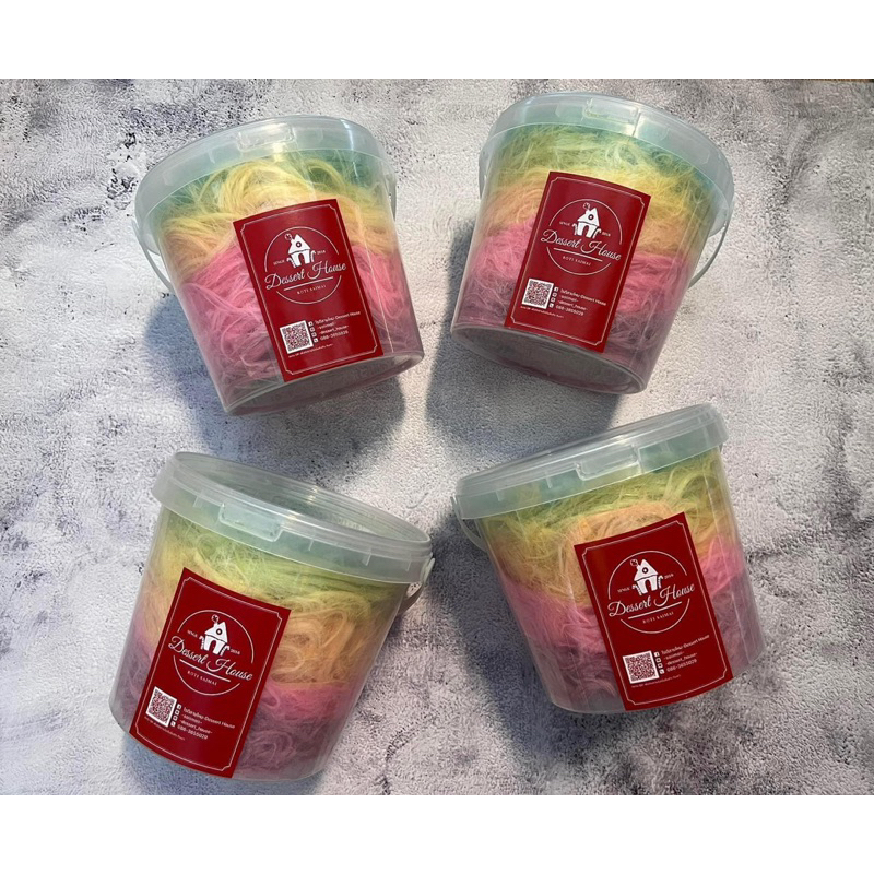 Dessert Houseโรตีสายไหมพร้อมแป้ง ซีลสูญญากาศอย่างดี น้ำหนัก 700 กรัม
