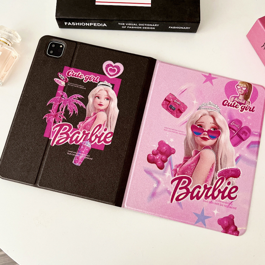 จัดส่งภายใน24ชั่วโมง เคสไอแพด Gen9/8 gen10 air5/4 Barbie with glasses mini7 เปลือกนิ่ม iPad Air6