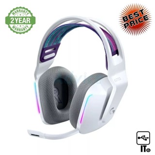 WIRELESS HEADSET (2.1) LOGITECH G733 LIGHTSPEED WHITE ประกัน 2Y หูฟัง หูฟังไร้สาย หูฟังบลูทูธ หูฟังเกมมิ่ง