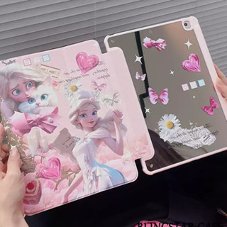 🔥ส่งจากไท🔥 เจ้าหญิง การ์ตูน กระจกเงา เคส for iPad Gen10 10.9 2022 Gen9 10.2 pro 11 2021 เคสไอแพด Air4 5 Case ลูกแมว