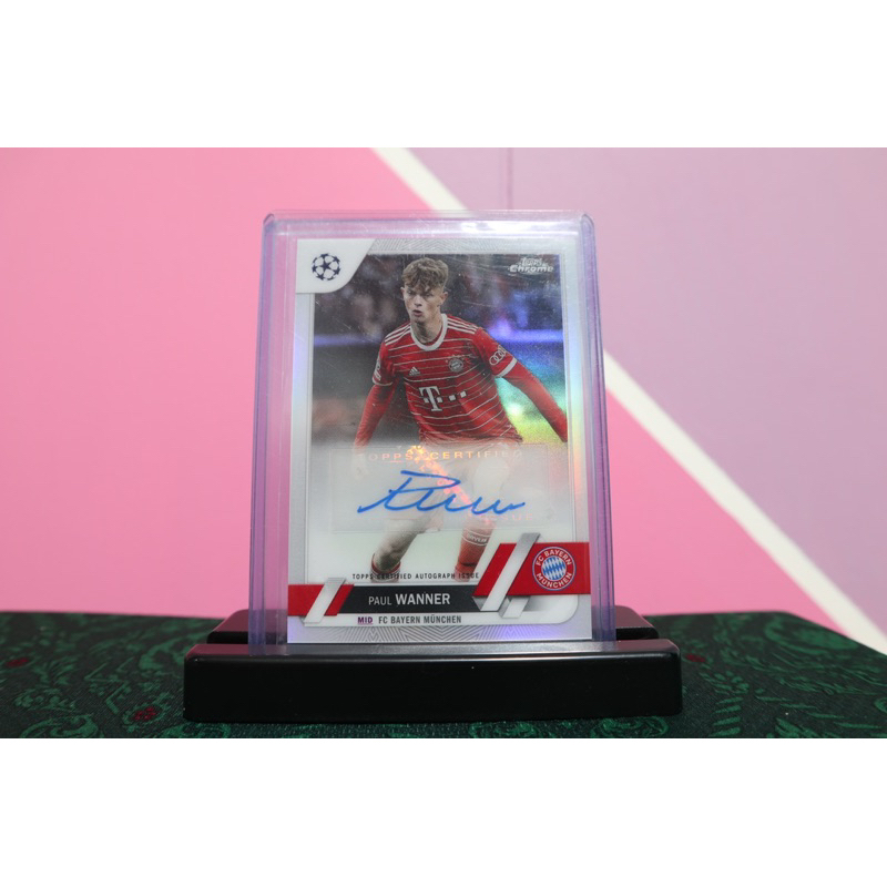 2023 Topps Chrome Paul Wanner Bayern Paul Wanner signature