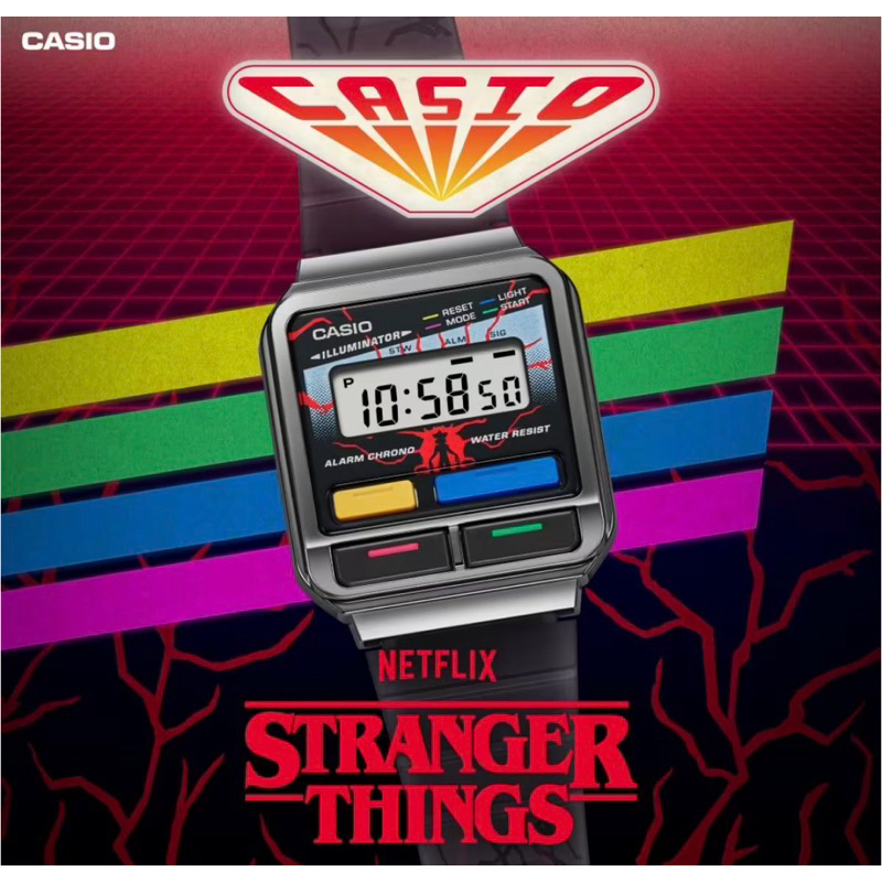 นาฬิกาข้อมือ Casio x Stranger Things รุ่น A120WEST-1A (ของแท้) ประกัน 1 ปี