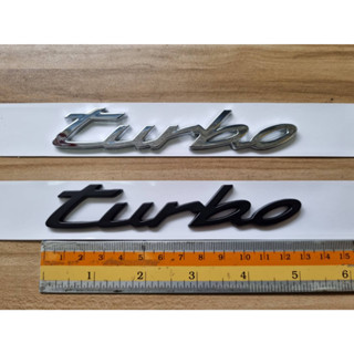 โลโก้ตัวอักษร เทอร์โบ ติด พอร์ช ปอร์เช่ ไทคานน์ ปี 2021+ * TURBO * PORSCHE TAYCAN letter rear trunk logo emblem