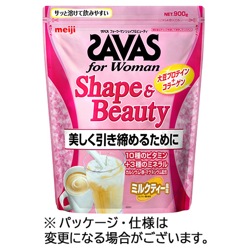 [พรีออเดอร์ญี่ปุ่น] MEIJI SAVAS Woman Shape&amp;Beauty เครื่องดื่มโปรตีนถั่วเหลืองรสชานม สำหรับผู้หญิงที่ต้องการหุ่นดีและสวย