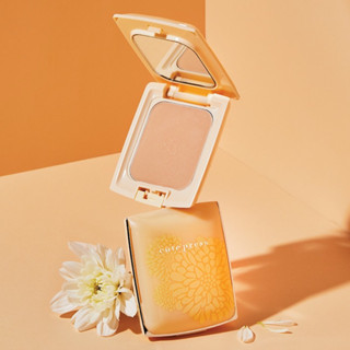 ( ตลับเหลือง ) Cute Press Evory Perfect Skin Plus vitaminE foundation powder แป้งตลับ คิวเพรส อีเวอร์รี่  ตลับจริง/รีฟิล