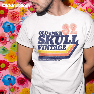 Oldskull CLASSIC 5 เสื้อยืดผู้ชาย เสื้อยืด คอกลม แขนสั้น พิมพ์ลาย