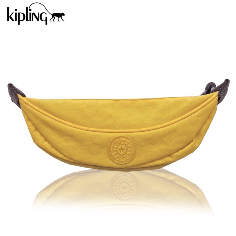ส่งต่อ พร้อมส่ง กระเป๋าเอนกประสงค์ กระเป๋าใส่เครื่องเขียน  Kipling Banana Yellow Bag กระเป๋าอเนกประสงค์ AC8074