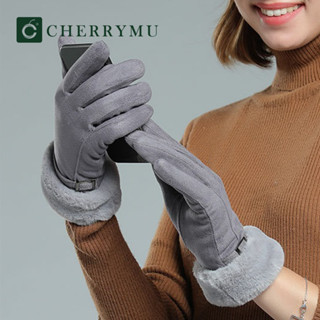 CHERRYMU รุ่น CX09 ถุงมือหนัง Zoe fur gloves