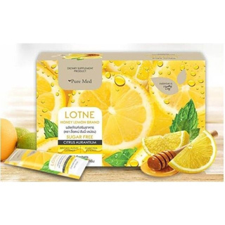 (2กล่อง) Lotne เครื่องดื่มรสน้ำผึ้งมะนาว ควบคุมน้ำหนัก by Pure Med