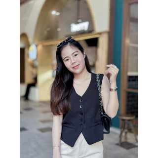 GG เสื้อกั๊กทรงเบเซอกระดุมจริงงานสวยหรู 🔥พร้อมส่ง