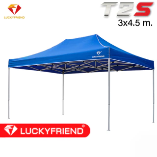 [ใส่โค้ดRG690IXH ลด130บาท] LUCKYFRIEND เต็นท์พับ เต็นท์ รุ่น T2S 6 ขนาด ผ้าใบ 700D ผ้าใบ 8 สี กันน้ำ กันแดด เต็นท์ขายของ