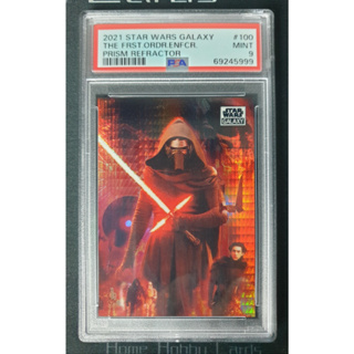 การ์ด 2021 Topps Chrome Star Wars Galaxy "The First Orders Enforcer" Prism refractor /75 PSA 9