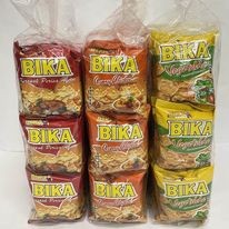 ขนมกรอบไก่ Bika Chicken Flavor Snacks ขนาด 12 กรัม 30 ซอง มรหลายรสให้เลือก