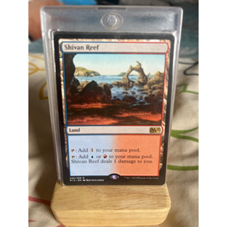 การ์ด MTG Shivan Reef Land Magic the gathering EDH รุ่น Core Set M15 สภาพ Nm