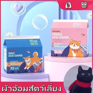 🐶พร้อมส่ง😻ผ้าอ้อมสุนัขเพศผู้ ผ้าอ้อมสัตว์เลี้ยง แพมเพิสสุนัข…