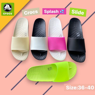 Crocs Women’s Splash Slide Sandal 🩴 รองเท้าแตะเพื่อสุขภาพ crocs