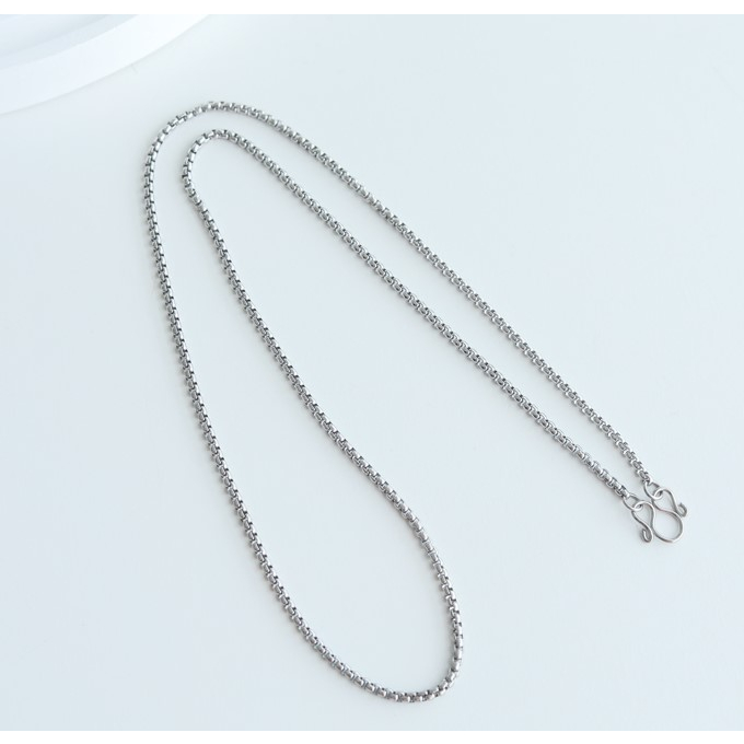 (จัดส่งไว มีปัญหา เคลมฟรี)สร้อยคอสแตนเลสแท้ เครื่องประดับแฟชั่น สร้อยคอพระ ลายผ่าหวาย