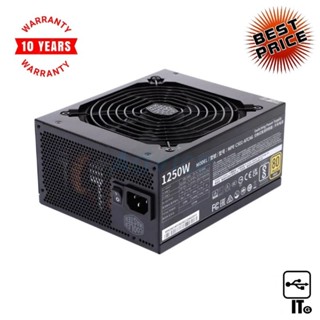 POWER SUPPLY (80+ GOLD) 1250W COOLER MASTER MWE V2 (MPE-C501-AFCAG-3EU) อุปกรณ์จ่ายไฟ ประกัน 10Y By order (กรุณาติดต่อฝ่