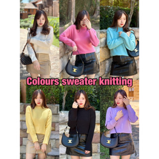 [Make your Clothes] Colours sweater knitting สเวตเตอร์คอกลม 6 สี