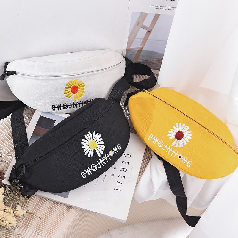 【 ส่งจากไทย】กระเป๋าคาดเอว ผ้าไนล่อน สไตล์เกาหลี BB00158