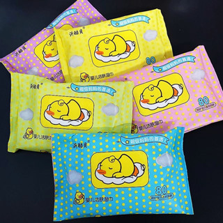 (คละแบบ/คละสี) ทิชชู่เปียก Baby Wipes ผ้านุ่มชุ่มชื่น /1739