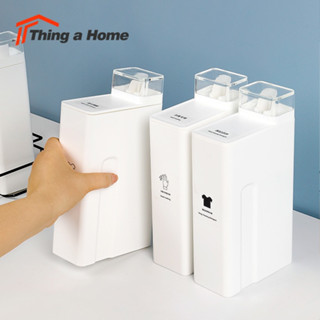 Thing a Home ขวดใส่น้ำยาซักผ้า ขวดใส่น้ำยาปรับผ้านุ่ม ขวดรีฟิลสำหรับเติมน้ำยา ขนาดกระทัดรัด 1000 ml.✿ สินค้าพร้อมส่ง✿