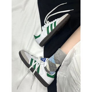 adidas originals Samba OG White green ของแท้ 100%