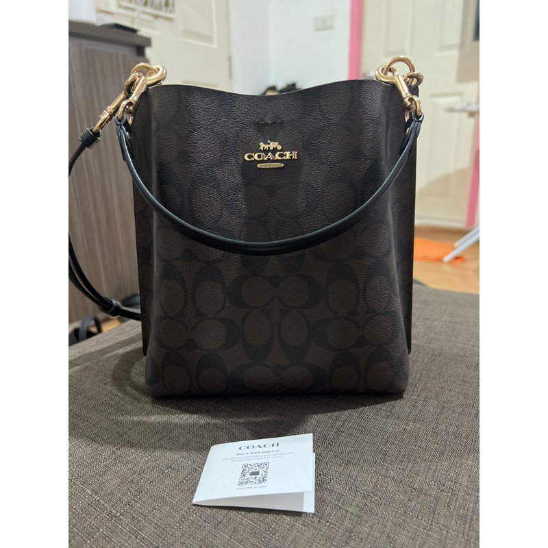 ส่งต่อกระเป๋า Coach บัคเก็ต ของแท้ ใช้1ครั้ง ซื้อจากร้าน gjyshoppingbag
