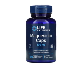 Magnesium แมกนีเซียม เกรดคุณภาพ Life Extension นำเข้าจากสหรัฐอเมริกา🇺🇸 500mg. ของแท้ 100%