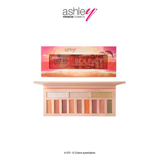 A-370 Ashley 12 Colors Bouncy Eyeshadow อายเเชโดว์โลมาโดดเด่นทุกเฉดสี