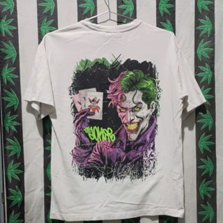 เสื้อยืดมือสอง ต่างประเทศ งานป้ายBatman ลายJoker ลายหลังสวยเว่อร์ Size M. อก20/ยาว27