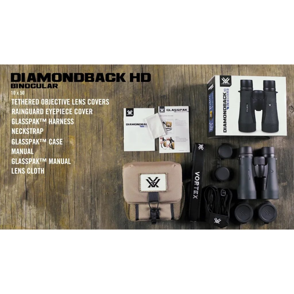 Vortex DIAMONDBACK HD กล้องส่องทางไกลสองตา อัตราขยาย 10 เท่า หน้าเลนส์ 50 เท่า — صورة 4