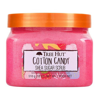 TREE HUT Cotton Candy Shea Sugar Scrub ทรีฮัท สครับน้ำตาล ขัดผิว คอตตอน แคนดี้ (510g)