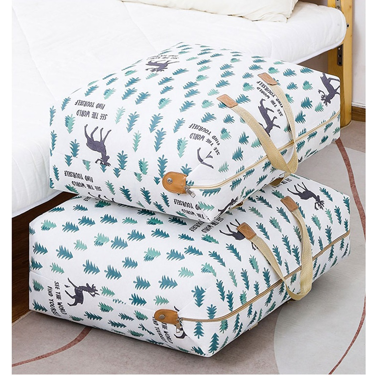 furnituredirect ถุงผ้า มีซิป กันน้ำ ถุงใส่ผ้านวม มี 4 ขนาด คละลาย hl 1720