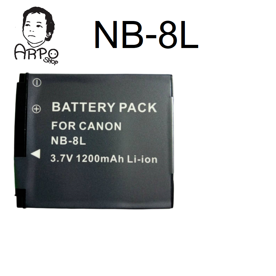 แบตเตอรี่และที่ชาร์ต แคนนอน NB-8L ใช้กับกล้อง Canon PowerShot A2200 IS , A3000 IS , A3100 IS , A3200