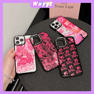 💖New 💖iPhone 14 13 12 11 Pro Max เคส for เคสไอโฟน11 แฟชั่น บางเบาพกพาง่าย น่ารัก CASETiFY Barbie โปร่งใส Case