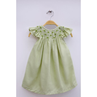Mini Smock สม็อคเดรส เดรส น่ารัก A007-เขียว