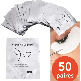 อายแพดต่อขนตา 50 คู่ สำหรับต่อขนตา แผ่นรองใต้ตา แผ่นแปะใต้ตา อายแพด ไฮโดรเจล Eye pad อายแพท สำหรับช่างต่อขนตา แผ่นใต้ตา