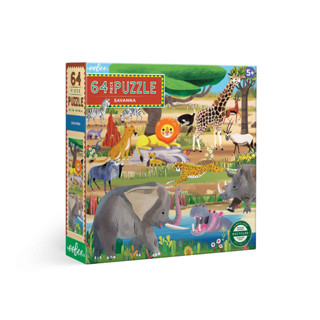 eeBoo Savanna 64 Pc Puzzle PZSVA