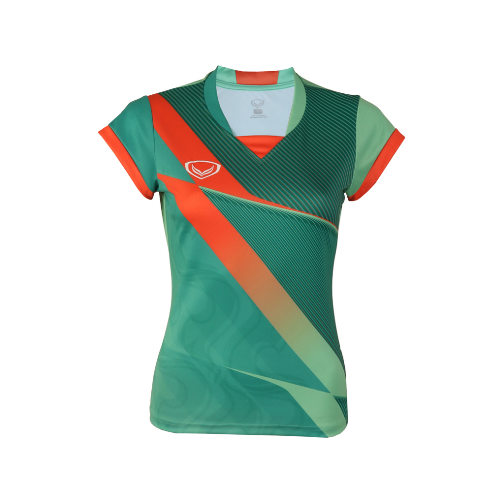 GRAND SPORT เสื้อแข่งขันหญิง คอวีแขนสั้น เอเชี่ยนเกมส์ 2022  รหัส : 072074 ราคา ถูกที่สุด ดีลบีเคเค แกลเลอรีภาพที่ 6