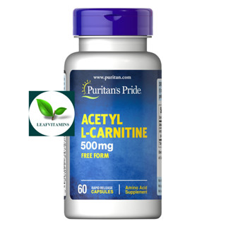 Puritans Pride Acetyl L-Carnitine 500 mg / 60 Capsules