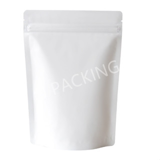 [SGEC] ถุงซิป ฟอยล์ สีขาวด้าน (100 ใบ) aluminium foil zip bag white matte 100 pcs