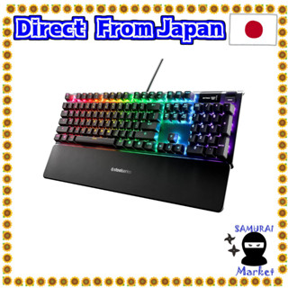 【Direct From Japan】 Steelseries Gaming Keyboard Cable Hybrid Hybrid Mechanical Switch English Listing Organic EL Display Equipped with APEX 5 US 64532 Black